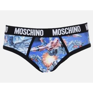 AW17 Moschino Couture Jeremy Scott Transformers Multicolor Underwear Briefs Nwt